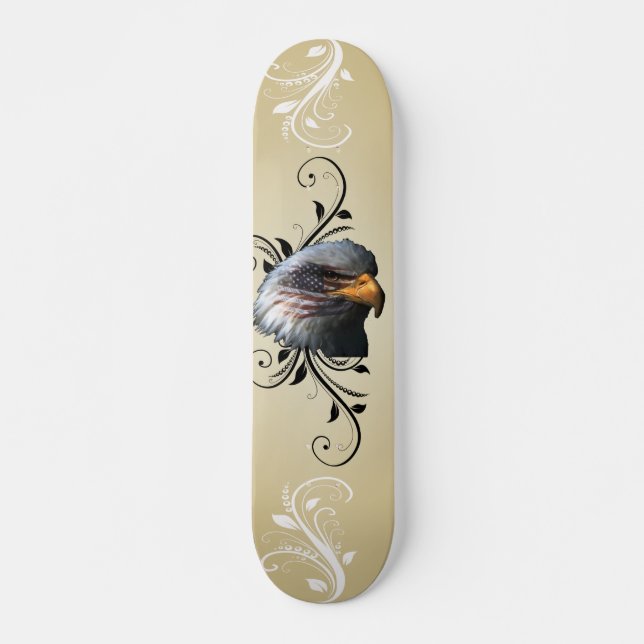 Skateboard con diseño de águila estadounidense (Anverso )