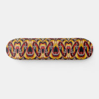 Skateboard con diseño de colores belgas