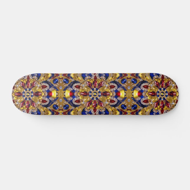 Skateboard con diseño de colores colombianos (Horz)