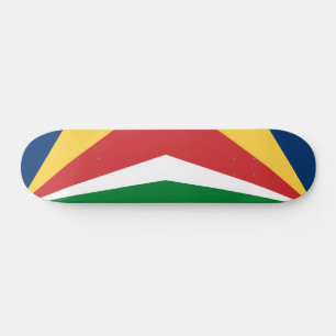 Skateboard con diseño de colores de Seychelles