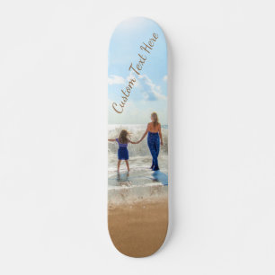 Skateboard con foto y texto Personalizado - Vacaci