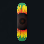 Skateboard con girasol - Verano<br><div class="desc">Art Sunflower - Elige / añade tus colores favoritos de fondo !</div>