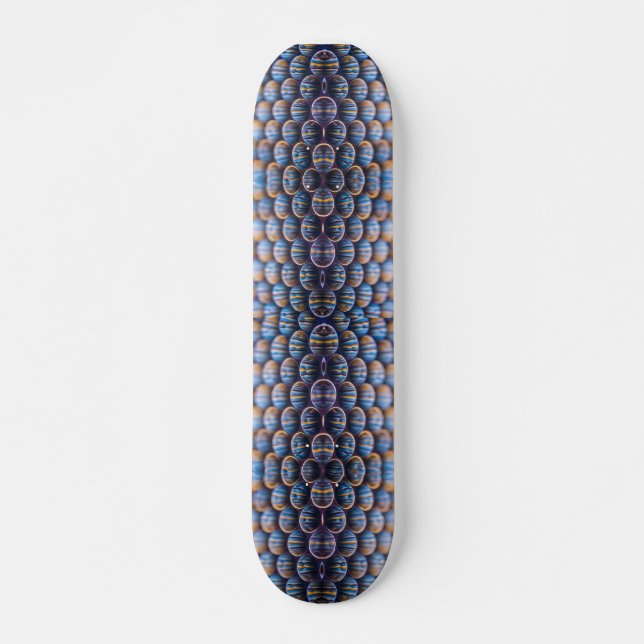Skateboard con imagen abstracta de Honeycomb (Anverso )
