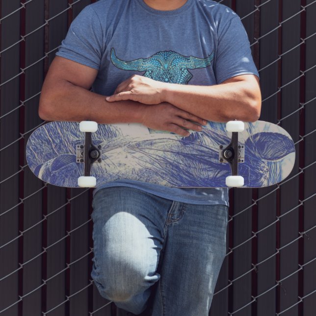 Skateboard con imagen de caballo (Exterior 3)