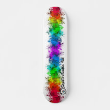 Skateboard con logotipo de personalizable