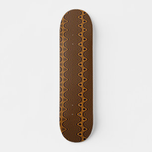 Skateboard con patrones de océanos volcánicos
