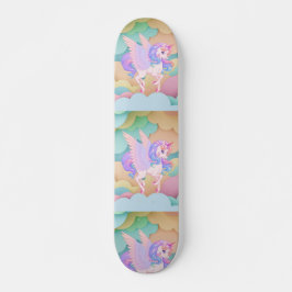 Skateboard con unicornios
