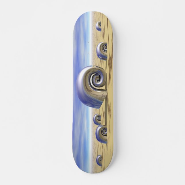Skateboard Conchas metalizado - Retro (Anverso )