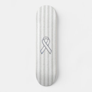 Skateboard Conciencia de la cinta blanca sobre bandas vertica