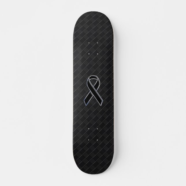 Skateboard Conciencia de la cinta de estilo cromado negro (Anverso )