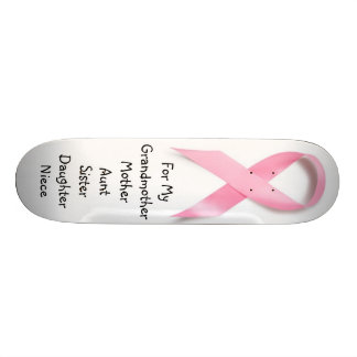 SKATEBOARD CONCIENCIA ROSADA DEL CÁNCER DE PECHO DE LA CINTA: