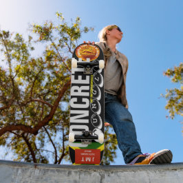 Skateboard CONCRETO JUNGLE JMT 8 Placa de patinaje de 1/4"