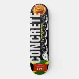 Skateboard CONCRETO JUNGLE JMT 8 Placa de patinaje de 1/4"