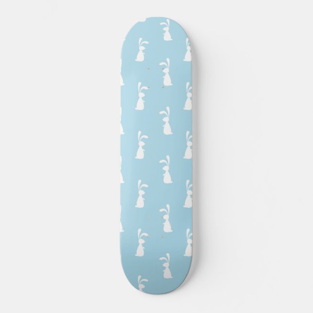 Skateboard Conejo conejo conejo blanco de Pascua: Oídos Paste (Anverso)