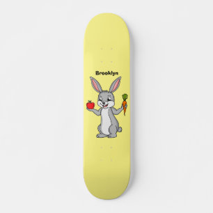 Skateboard Conejo de conejo con verduras personalizado
