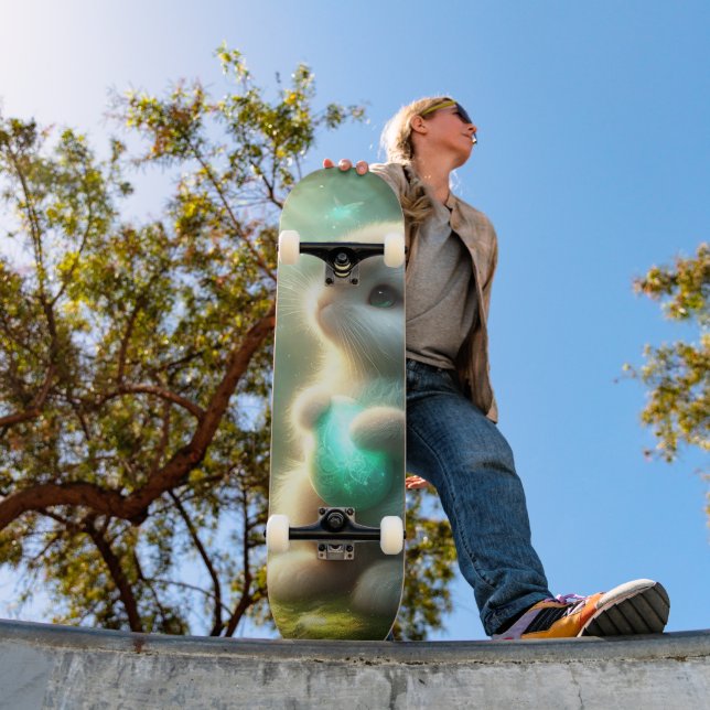 Skateboard Conejo de huevo del bosque mágico del bosque (Exterior 1)