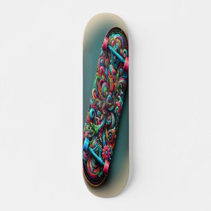Skateboard "Confluencia colorida"