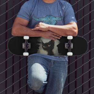 Skateboard Conociendo al Gato Ninja Negro