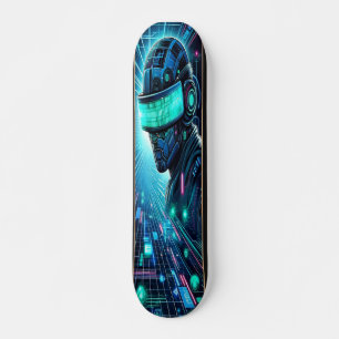 Skateboard "Conquistador del ciberespacio: El reino de Hacker