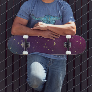 Skateboard Constelación Estrellas Galaxia Skate Deck