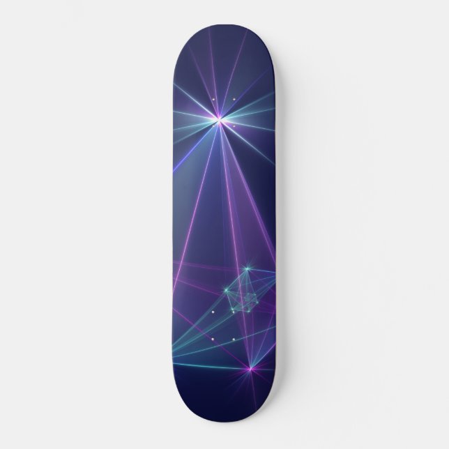 Skateboard Constellación, abstracto Fantasía Fractal Art Skat (Anverso)