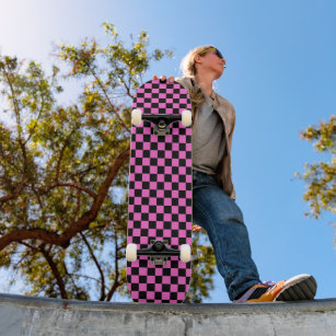 Skateboard Control rosa y negro