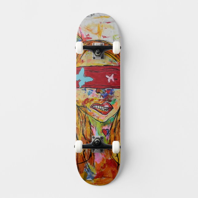 Skateboard Cool Artistic Blinded Skateboard! (Anverso)