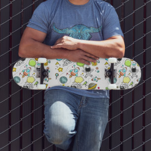Skateboard Cool bello astronauta espacial 