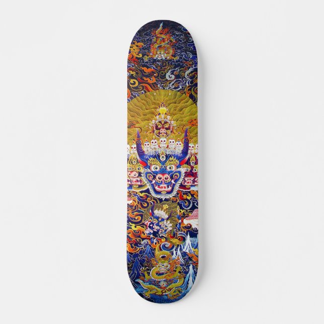 Skateboard Cool oriental tibethan mandala Yamantaka death god (Anverso )