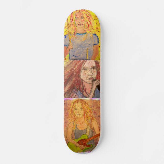 Skateboard Cool Rock Girls (Anverso)