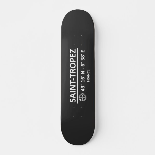 Skateboard Coordenadas Saint Tropez (Anverso )