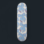 Skateboard Coquette Blue Bows<br><div class="desc">Los Navidades Azules Claros Se Doblan - Cintas De Coqueta - Arcos Rosa Y Fondo Blanco Crema.</div>