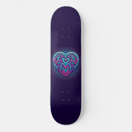 Skateboard Corazón celta con azul oscuro