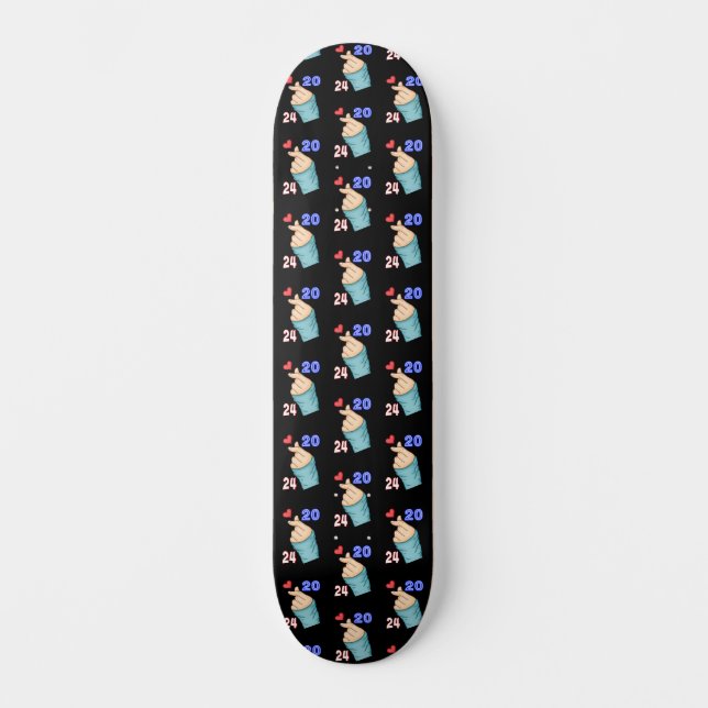 Skateboard Corazón coreano 2024 (Anverso)