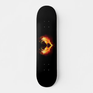 Skateboard Corazón de Fuego Ángel con Alas