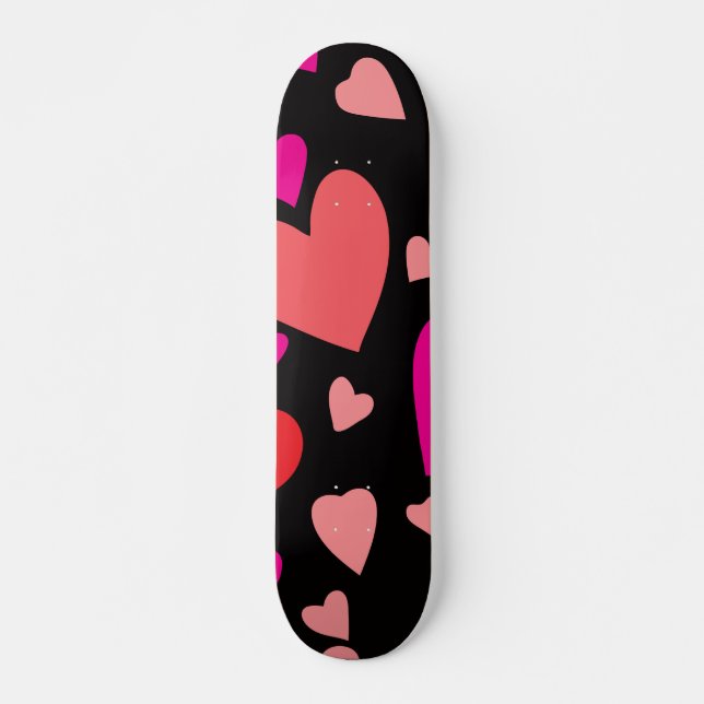 Skateboard Corazón de papel decorativo 1 (Anverso )