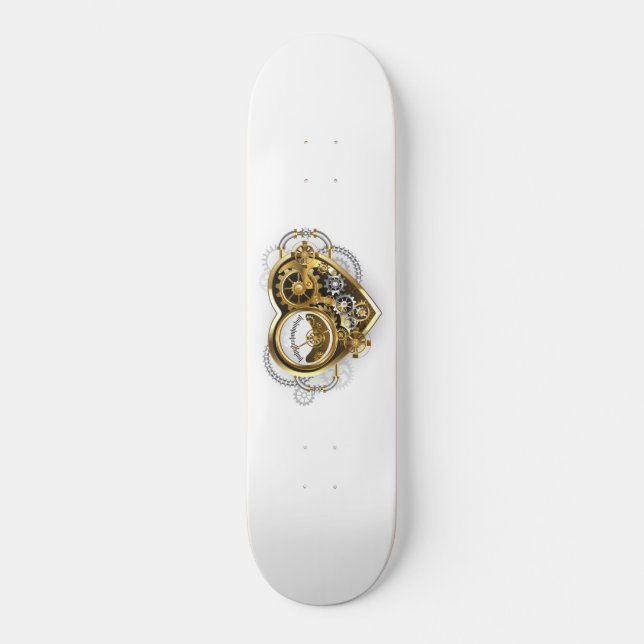 Skateboard Corazón de vapor con un manómetro (Anverso)