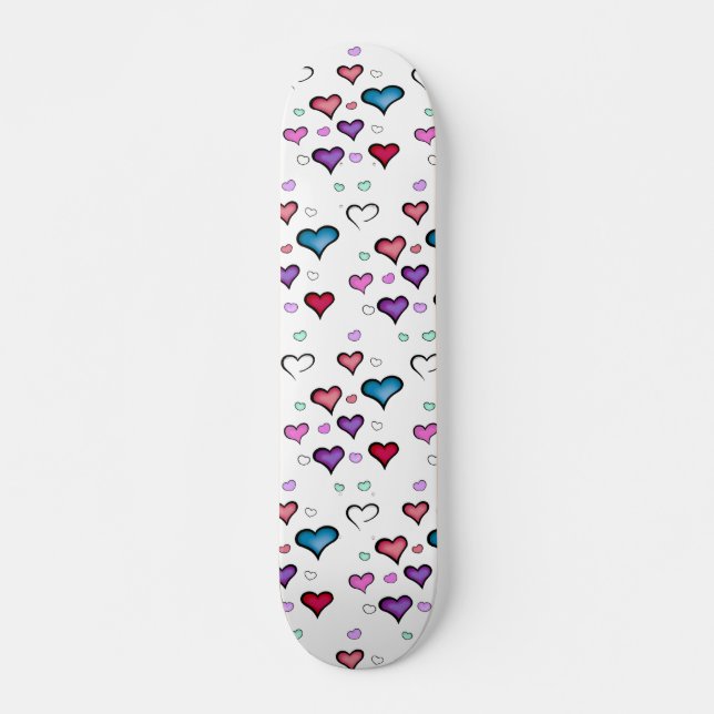 Skateboard corazón el día de San Valentín (Anverso )