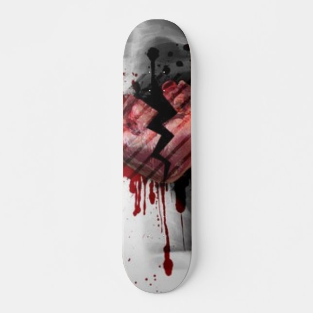 Skateboard Corazón quebrado (Anverso )