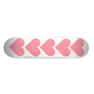 Skateboard Corazón rosado Skatebaord