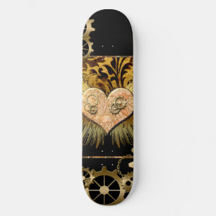 Skateboard Corazón Steampunk