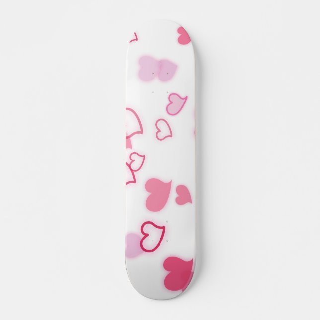 Skateboard Corazones (Anverso )