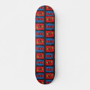 Skateboard Corazones ángel y patrones de corazones malvados