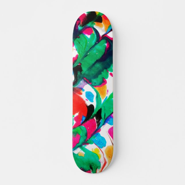 Skateboard Corazones de colores (Anverso )