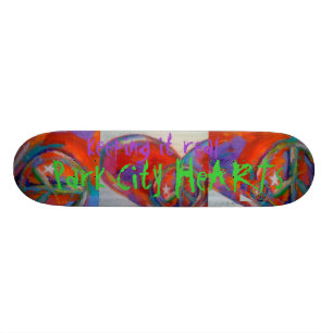 Skateboard Corazones de Park City