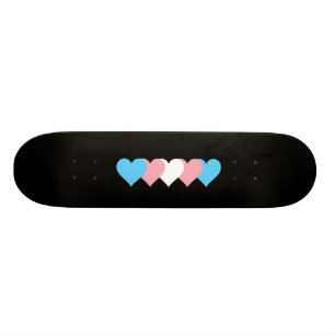 Skateboard Corazones del orgullo del transexual