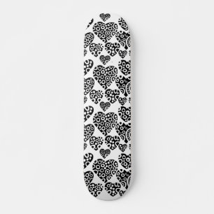 Skateboard Corazones en la madera