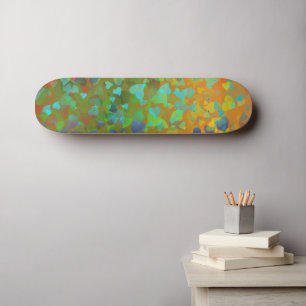Skateboard Corazones Naranjas Caídos