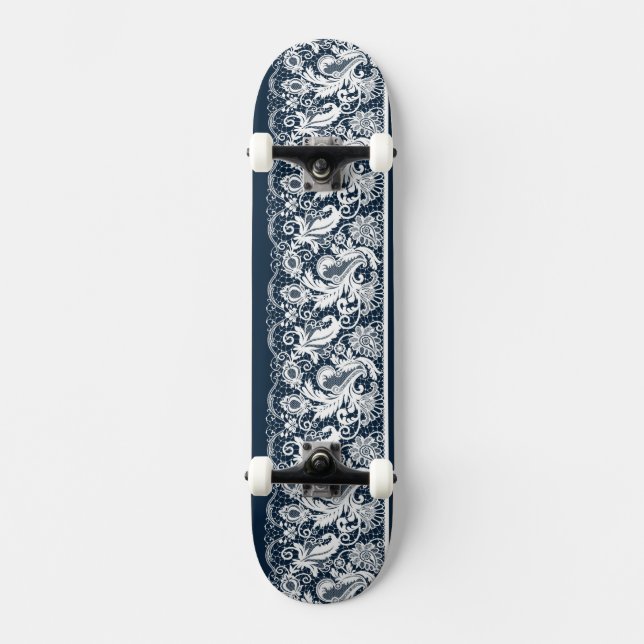 Skateboard Cordón blanco 2 (Anverso)