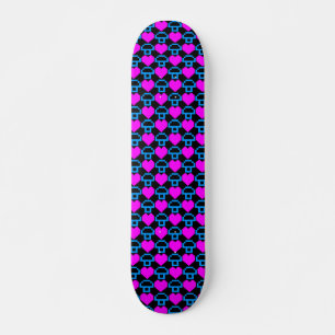 Skateboard Corey Tiger 80s Jugador Retro Corazones Hongos